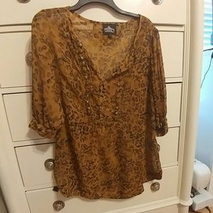 Cheetah blouse