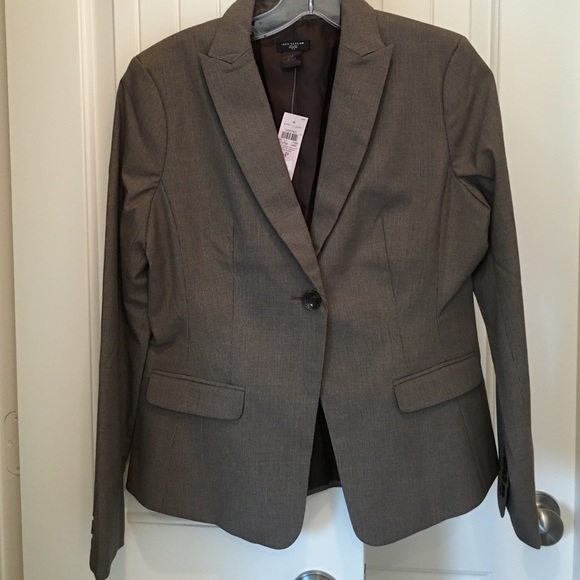 Brown suit jacket from Ann Taylor