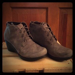 Dansko wedge booties, size 8