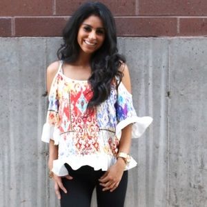Boho Ruffle Top