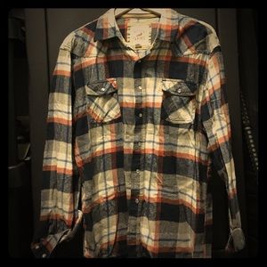 🏈 Flannel Pearl Snap Button