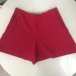 Anthropologie Fuschia Woven Shorts