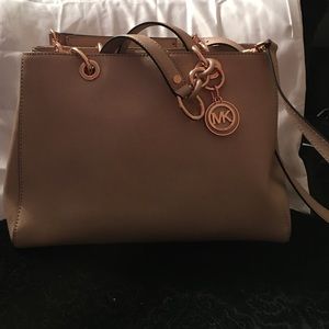 Cynthia Medium Saffiano Leather Satchel
