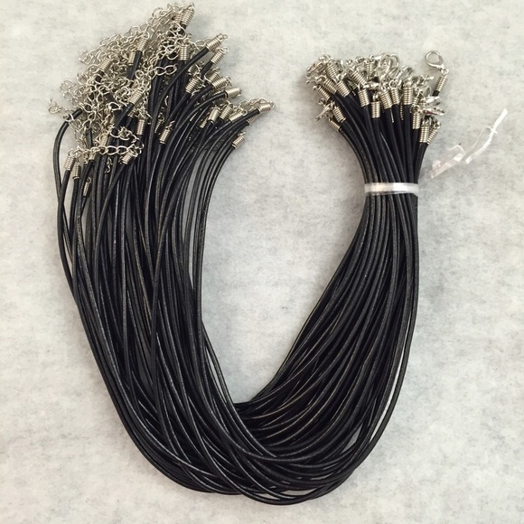 Black Cord Necklaces ~ 25 pieces