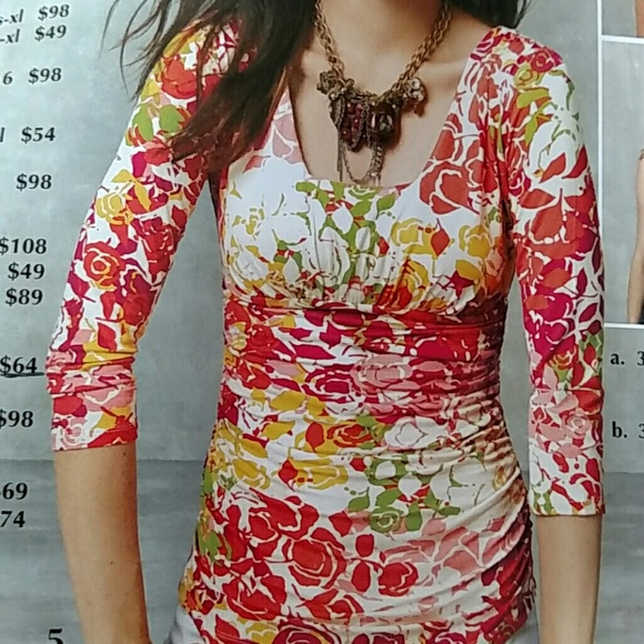 Cabi Rose Tee - Picture 1 of 2