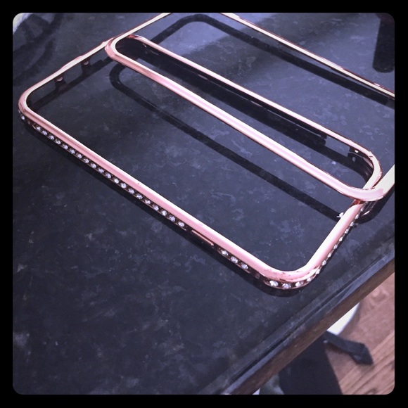 Rose gold rhinestone iPhone 6 phone cover