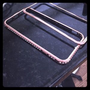 Rose gold rhinestone iPhone 6 phone cover