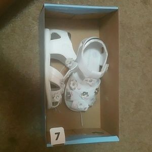 Little girl flower shoes