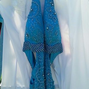 Turquoise prom dress