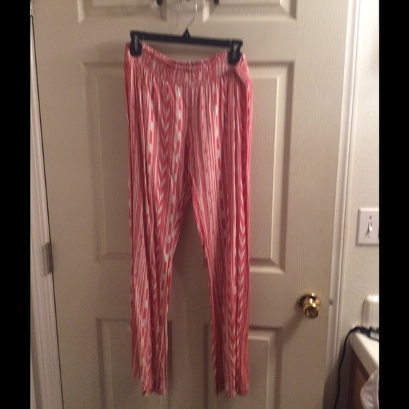 Coral print cotton pants - Picture 1 of 1