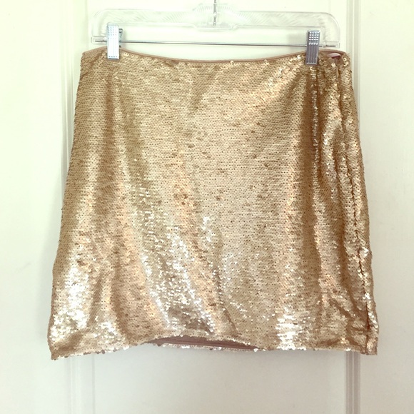 Forever 21 Gold Sequin Skirt
