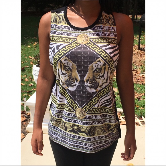 Versace-inspired muscle tee