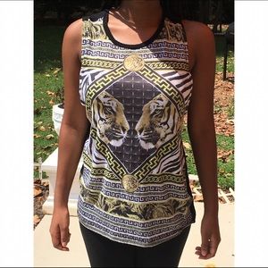 Versace-inspired muscle tee