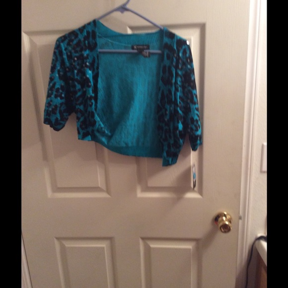 INC animal print bolero shrug - Picture 1 of 1
