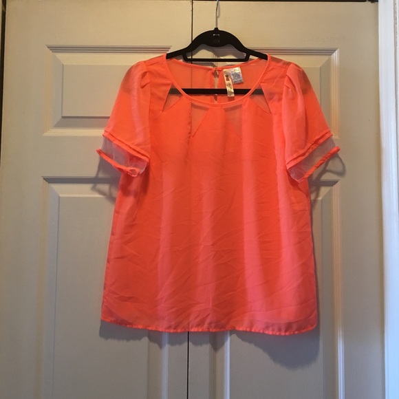Bright pink shirt