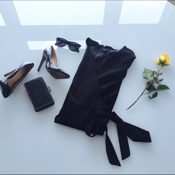 Topshop midi wrap dress