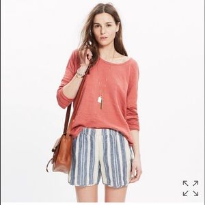 Madewell Pull On Striped Shorts
