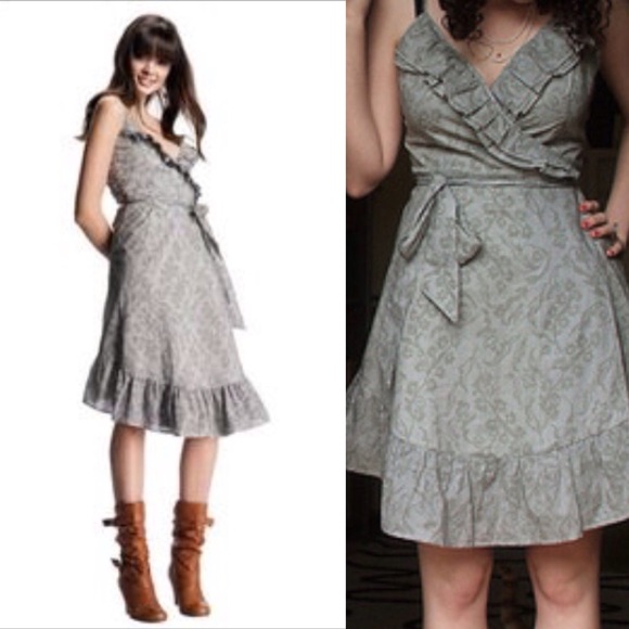 Jovovich-hawk for Target wrap dress with ruffles.