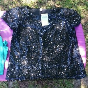 Black sparkle shirt