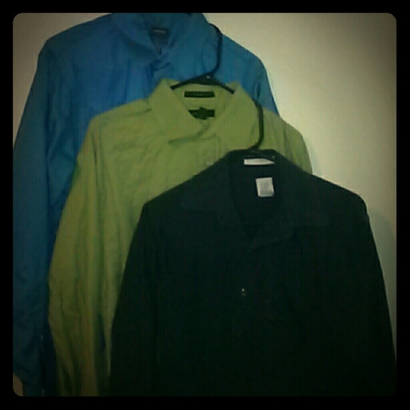 Arrrow, express, and Gap dress shirts. Gently used