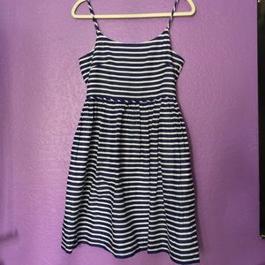 J Crew Blue and White Stripped Dress size 4