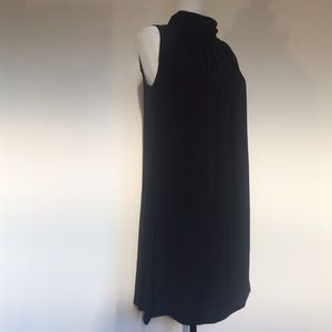 MNG Black Sheer Turtle Neck Dress