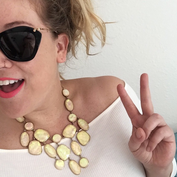 H&M Jewelry - Opal Natural Stone Style Statement Necklace