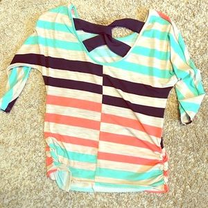 Super cute criss cross back detailed top