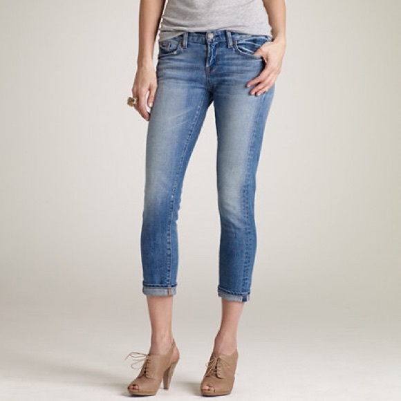 JCrew Matchstick Denim Capri