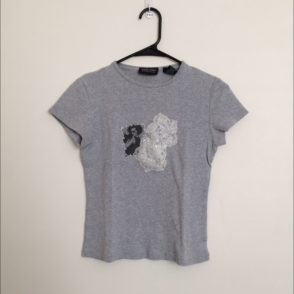 NY&Co. Grey Vintage Tee