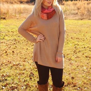 Tan Loose Fit Sweater
