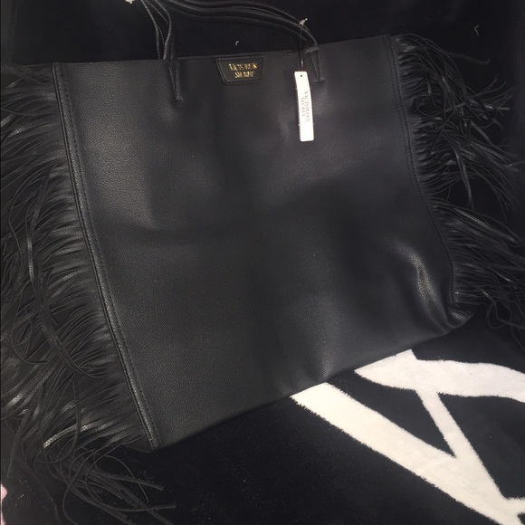 Sold- VS Suede Tassel Tote - Picture 3 of 3