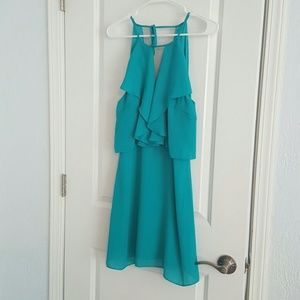 NEVER WORN BEBE DEEP V DRESS