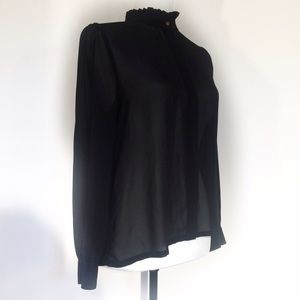 Forever 21 Black Button Up Blouse