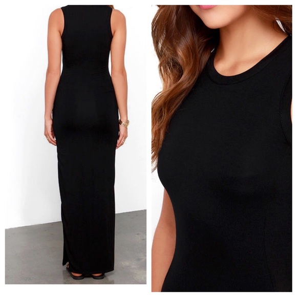 Black Maxi Dress - Picture 2 of 3