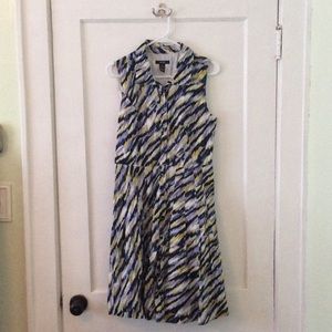 Alfani purple, yellow, black dress