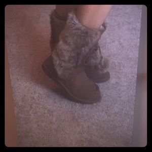 Aerie fur boots