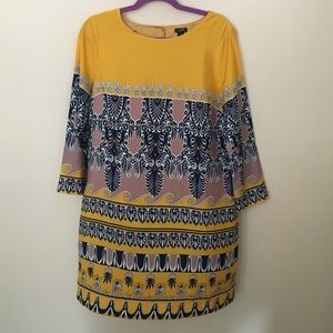 J.Crew Factory patterned shift dress