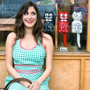 Betabrand Green Seersucker Wrap dress Size S