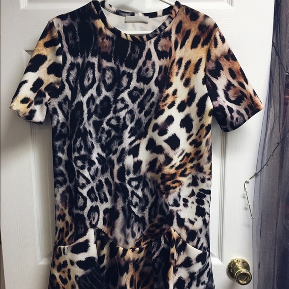 Zara leopard dress