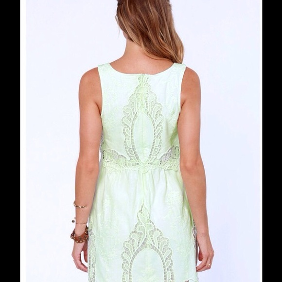 💚BLACK SHEEP Blooming Lace Pale Green Dress NWT🐑 - Picture 8 of 8