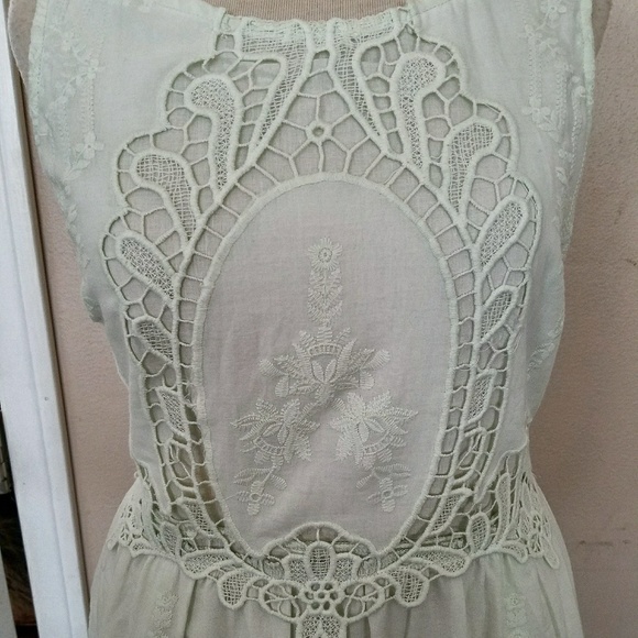 💚BLACK SHEEP Blooming Lace Pale Green Dress NWT🐑 - Picture 6 of 8