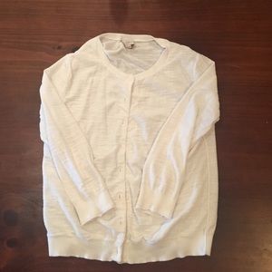 Ann Taylor loft white cardigan