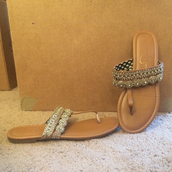 jessica simpson rhinestone sandals