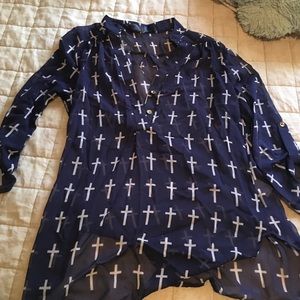 Sheer shirt from Francesca's