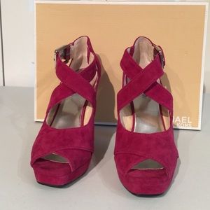 Michael Michael Kors suede platform.