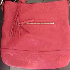 Coach Coral Pebble Leather Handbag