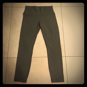 Lululemon high wasted olive green pants. Size 10