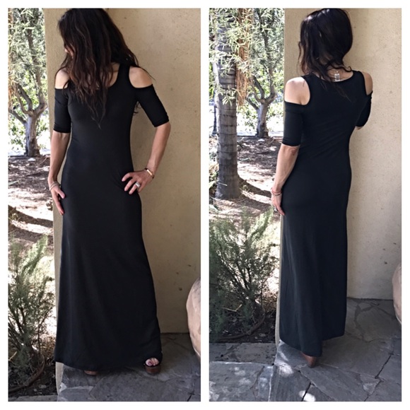 Cold shoulder maxi dress ONE HOUR SALE - Picture 4 of 4