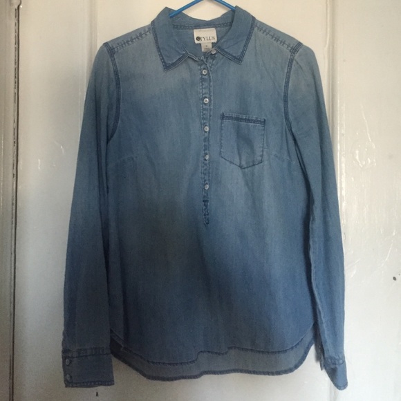Long sleeve jean shirt